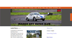 Desktop Screenshot of maidencitymotorclub.com