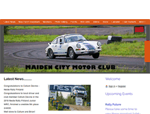 Tablet Screenshot of maidencitymotorclub.com